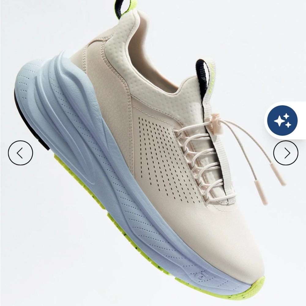 Women’s Clove shoes- Supercush Forte in sand/light blue